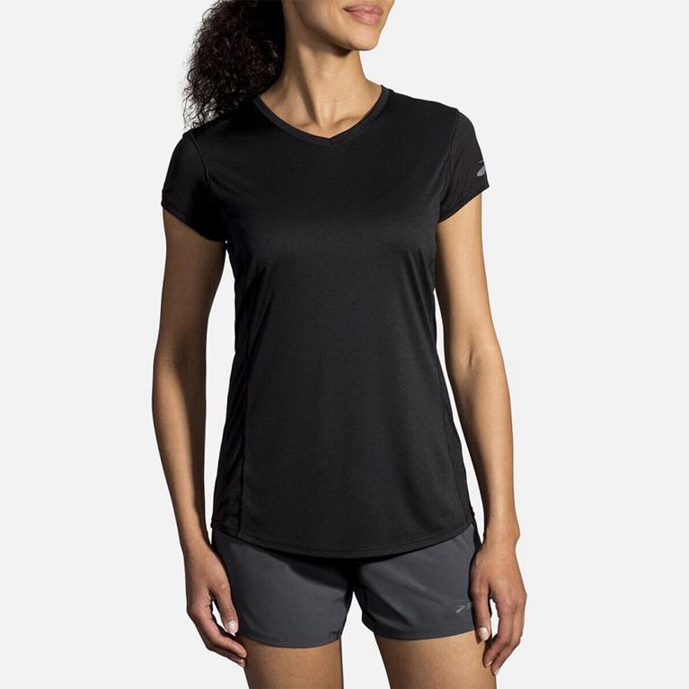 Brooks Stealth Women's Short Sleeve Running Shirt - Grey (46782-LJRI)